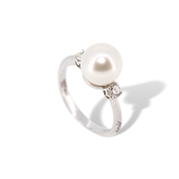Anillo Recarlo Mujer in Oro blanco Perla XD112/0900 - XD112/0900